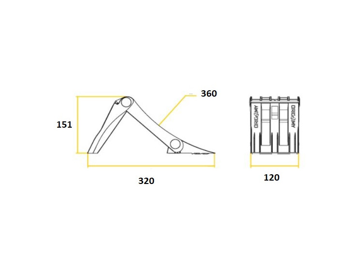 Calzo plastico plegable pequeño