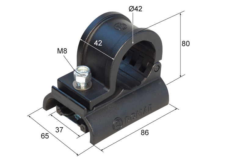 Casquillo de sujección de soporte rectangular de aleta de ref. SRA-2.4