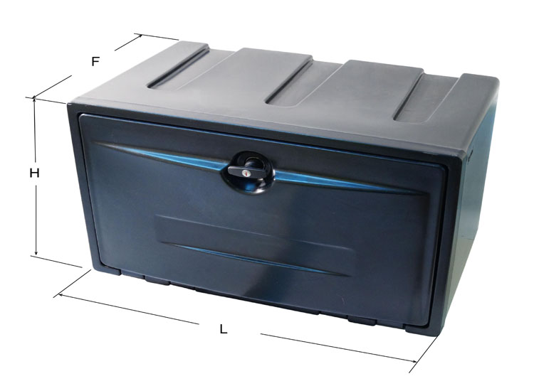 Cajon termoplastico rotomoldeo tipo Rotocof de 800 mm