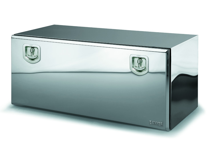 Cajon Bawer metalico acero inoxidable pulido e=1.5 mm de 1200 mm 