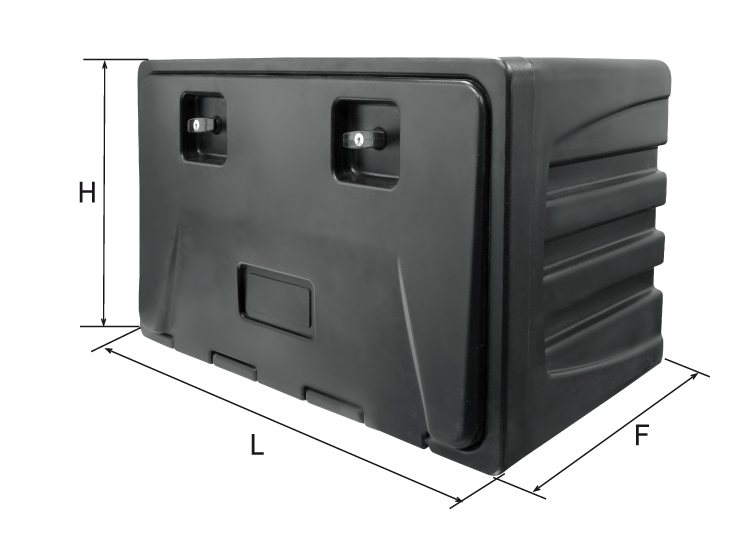 Cajon termoplastico rotomoldeo tipo Takin de 700 mm