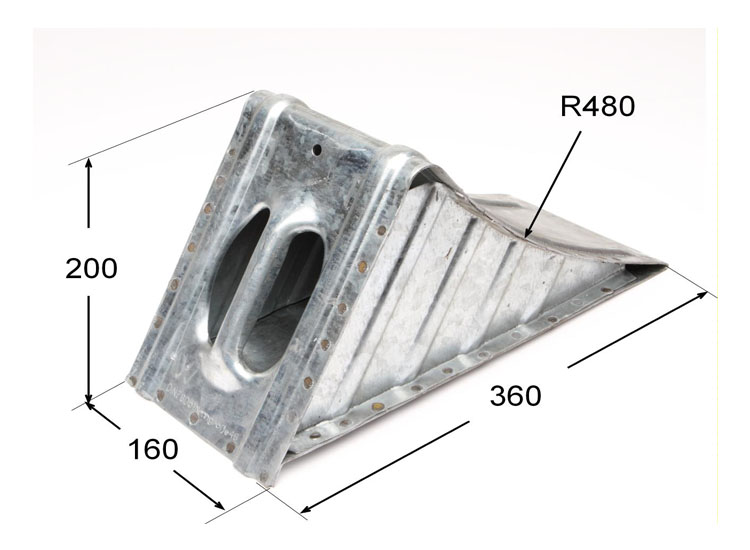 Calzo de rueda de 360 mm