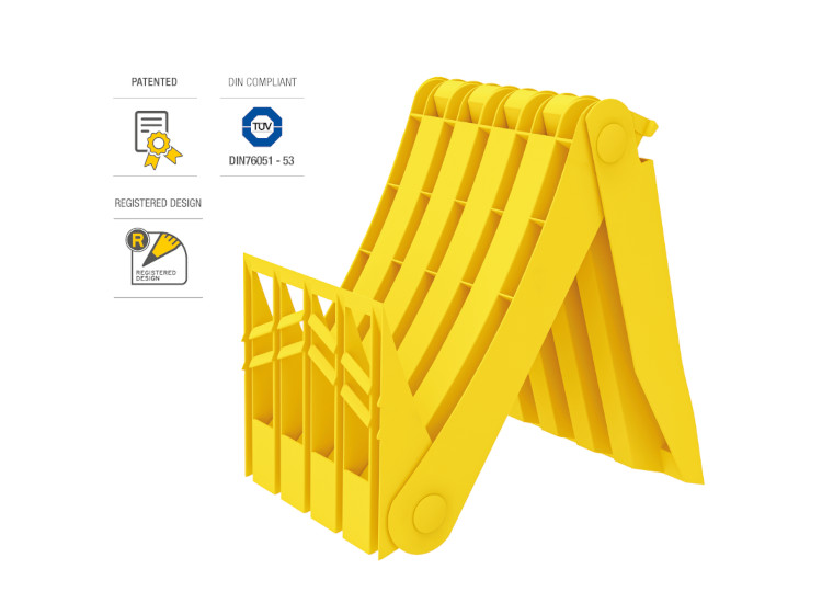 Calzo plastico plegable pequeño