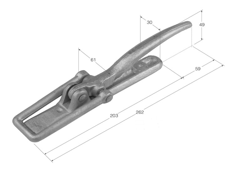 Cierre catalán grnade mango abierto