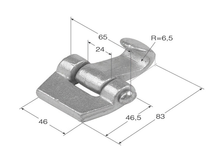 Uña articulada reforzada