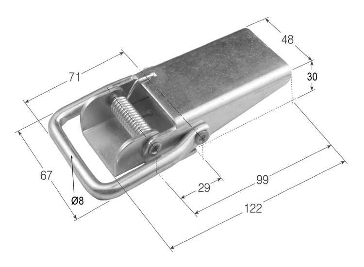 Cierre estampado mango liso
