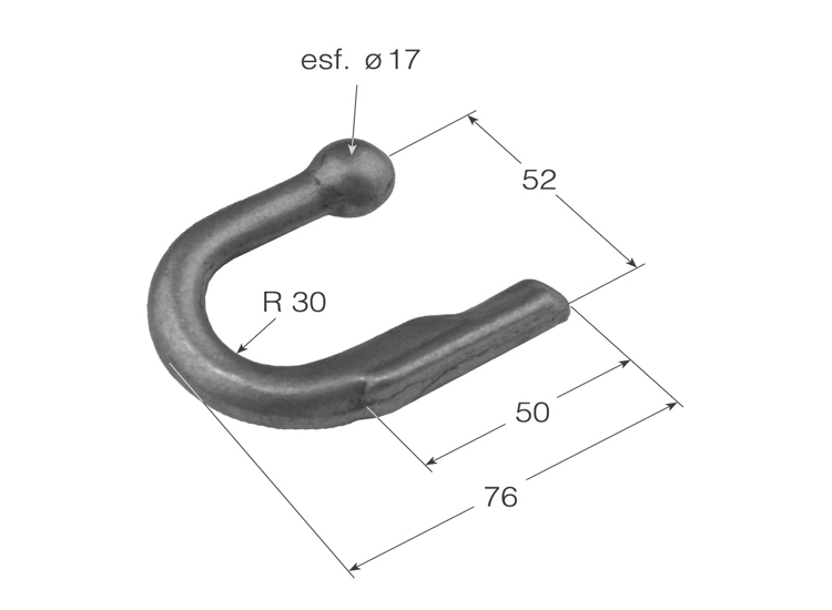 Gancho de soldar grande