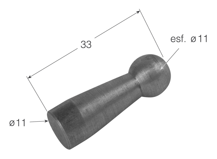 Pivote de cuerda mecanizado