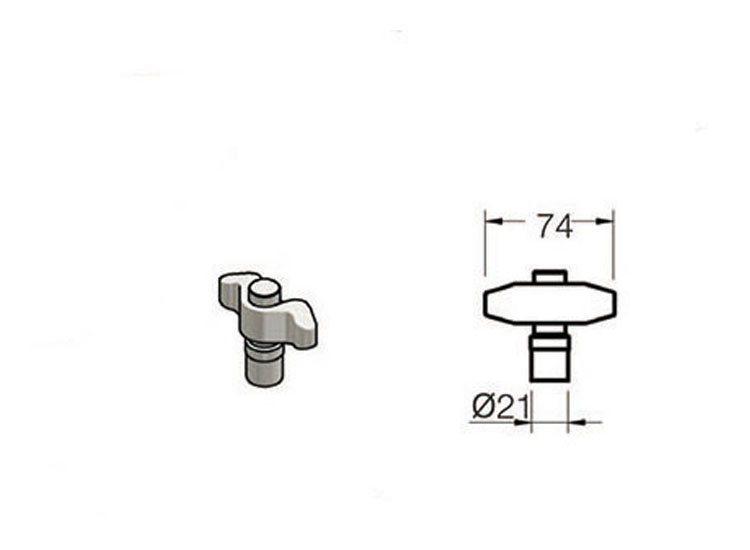 Leva de falleba de tubo de 25